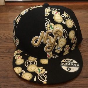 NY Black and Gold Fitted Cap